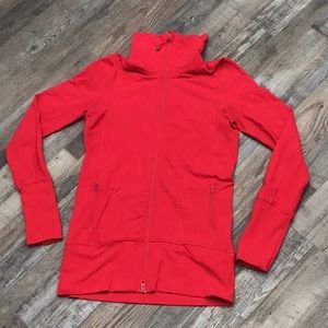 Lululemon red full-zip jacket